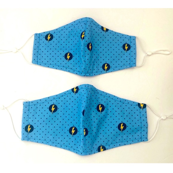 SuperHero Lightning Shield Face Mask (kids/adults) - Picture 3 of 5